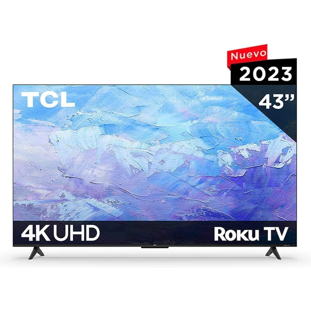 TCL Smart TV 43" Screen 4K UHD TV Dolby Sound Compatible with Alexa