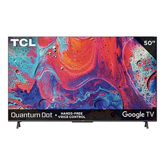 Tela TCL 50" 4K Smart TV QLED Dolby Atmos Google TV