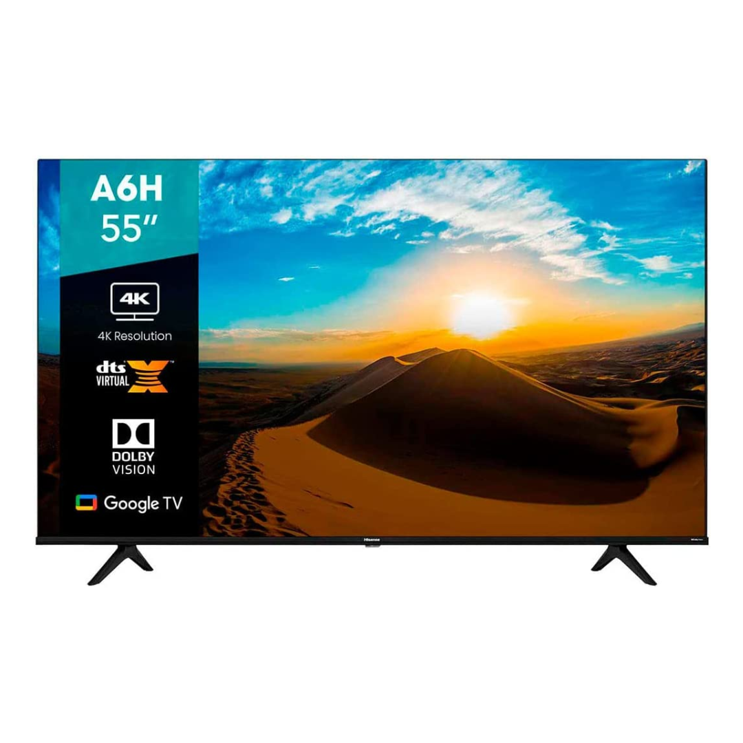 Pantalla Hisense 55" 4k Smart TV Google TV