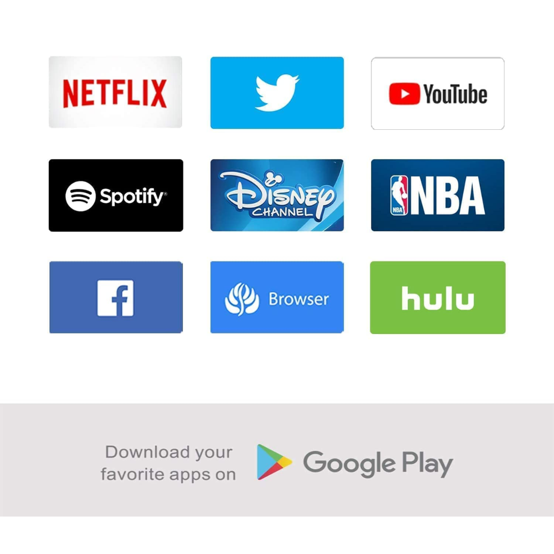 SANSUI Smart TV Android, Google Assistant, Voice Control 55" WiFi UHD 4K 