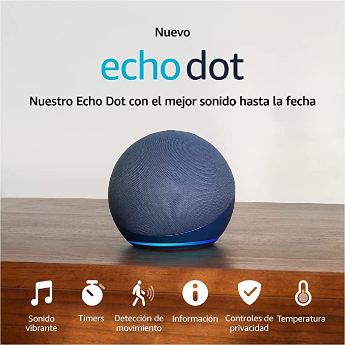 Echo Dot 5ª geração com assistente virtual Alexa 